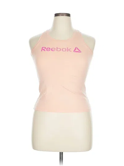 Pre-owned Reebok Tank Top Pink Halter Neckline Tops