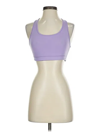 Pre-owned Reebok Tank Top Purple Halter Neckline Tops