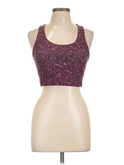 Pre-owned Reebok Tank Top Purple Halter Neckline Tops