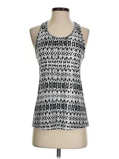 Pre-owned Reebok Tank Top Silver Halter Neckline Tops
