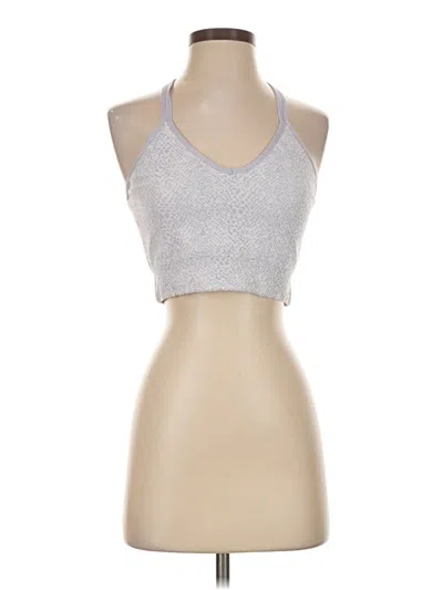 Pre-owned Reebok Tank Top Silver Halter Neckline Tops