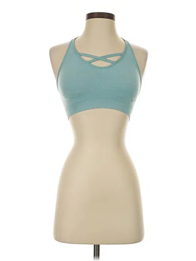 Pre-owned Reebok Tank Top Teal Halter Neckline Tops