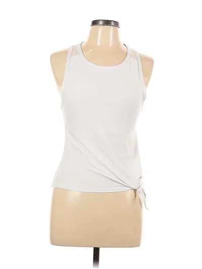 Pre-owned Reebok Tank Top White Halter Neckline Tops