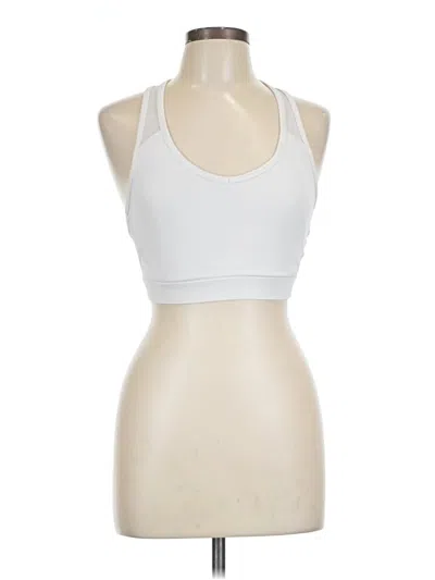 Pre-owned Reebok Tank Top White Halter Neckline Tops