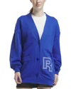 Reebok Women's Team Cotton Appliqued Initial Cardigan