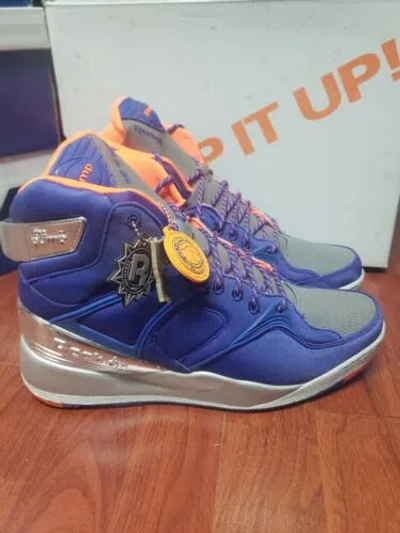 Pre-owned Reebok The Pump Certified X Limited Edt 25th Anniversary Size 10.5 M44772 In Blue