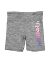 Reebok Toddler Girl Shorts & Bermuda Shorts Grey Size 7 Polyester, Elastane In Grey