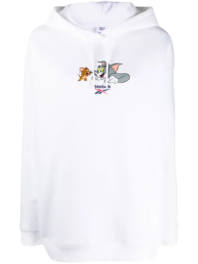 Reebok Tom And Jerry Hoodie In 白色