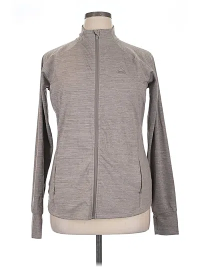Pre-owned Reebok Track Jacket In Gray