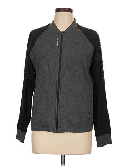 Pre-owned Reebok Track Jacket In Gray