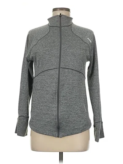 Pre-owned Reebok Track Jacket In Gray