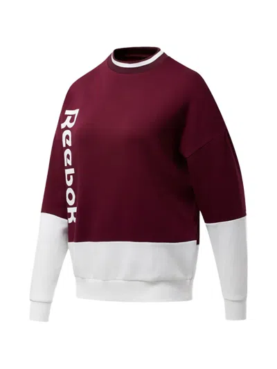 Reebok Training Essentials Sweatshirt In Burgundy