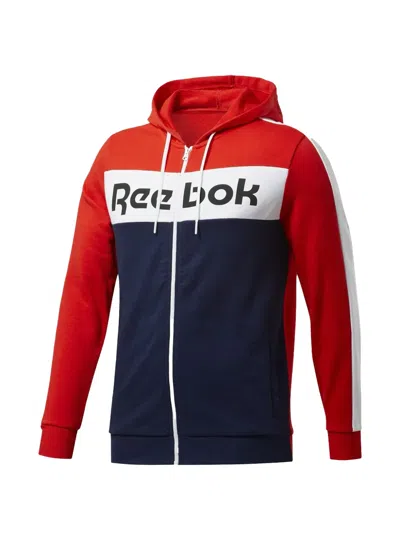 Reebok Training Essentials Zip-up Hoodie In Blue