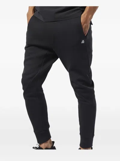 Reebok Training Supply Logo-print Track Pants In Black