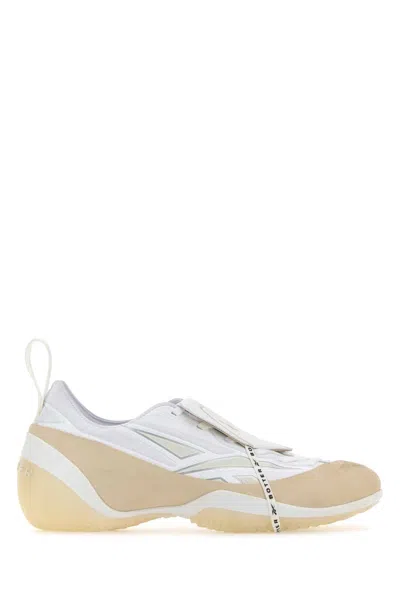 Reebok Two-tone Rubber And Fabric Energia Bo Kèts Sneakers In Whitebeige