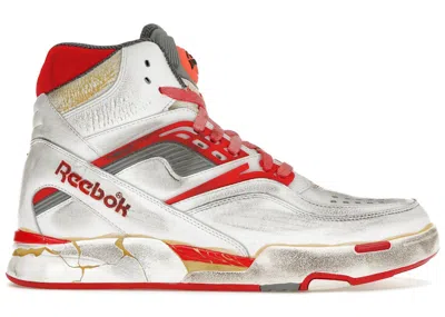 Pre-owned Reebok Tz Pump Deadstock Maison Margiela Sneakers In White/black/red