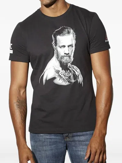 Reebok Ufc Fighter Mcgregor Round-neck T-shirt In Black