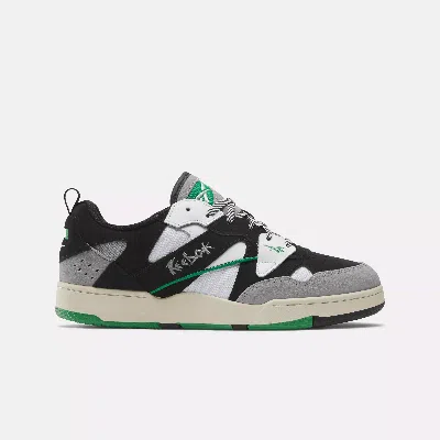 Reebok Unisex Bb 4000 Ii '96 Basketball Shoes In Black / White / Glen Green