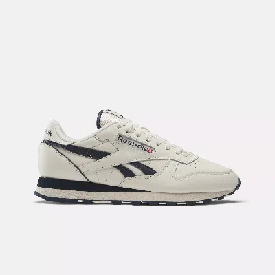 Reebok Unisex Classic Leather 1983 Vintage Shoes In Chalk / Vector Navy / Alabaster