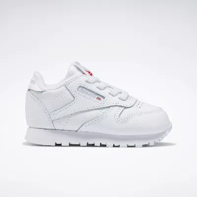 Reebok Unisex Classic Leather Shoes - Toddler In White