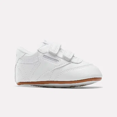 Reebok Unisex Club C Crib Shoes - Toddler In White