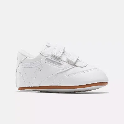 Reebok Unisex Club C Crib Shoes In White/white/white