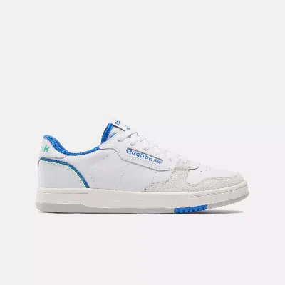 Reebok Unisex Phase Court Shoes In White / Chalk / Kinetic Blue