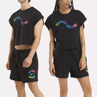 Reebok Unisex Pride Crop T-shirt In Black