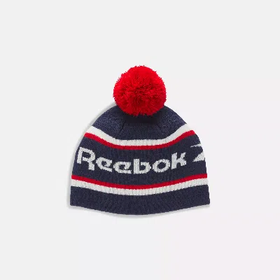 Reebok Unisex  Classic Beanie With Pompom In In Blue