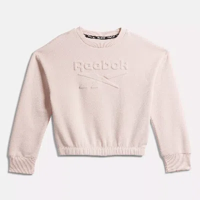 Reebok Unisex  Embossed Sweatshirt - Little Kids In In Pearl Blush