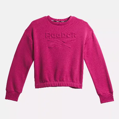 Reebok Unisex  Embossed Sweatshirt - Little Kids In In Semi Proud Pink