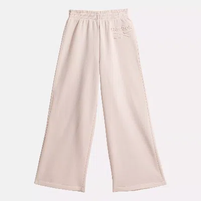 Reebok Unisex  Wide Leg Fleece Pants - Little Kids In In Pearl Blush