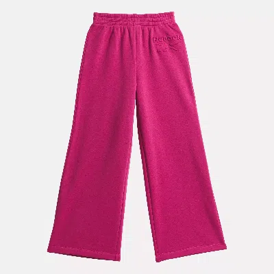 Reebok Unisex  Wide Leg Fleece Pants - Little Kids In In Semi Proud Pink