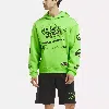 Reebok Unisex  X Anuel Aa Hoodie In Lime