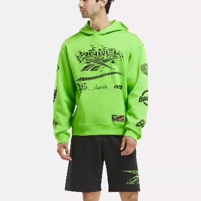 Reebok Unisex  X Anuel Aa Hoodie In Lime