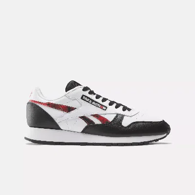 Reebok Unisex  X Global Citizen Classic Leather Shoes In White/black/red