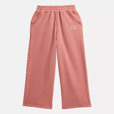 Reebok Unisex Wide Leg Fleece Pants - Little Kids In Dusty Rose