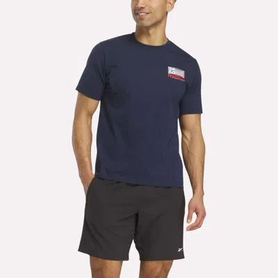 Reebok Usa Football T-shirt In Blue
