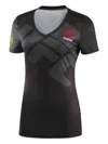 Reebok V-neck T-shirt In Black