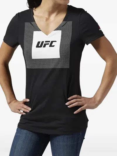 Reebok V-neck T-shirt In Black