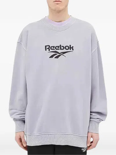 Reebok Vector Crew Neck Sweatshirt In Gray