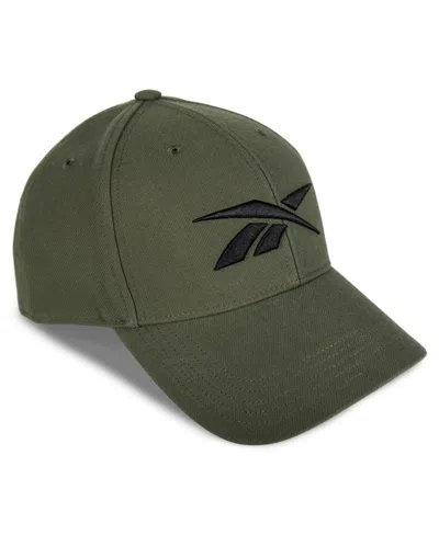 Reebok Logo Baseball Cap In Army Green