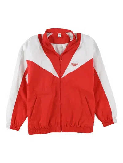 Reebok Vector Logo-detail Jacket In Red
