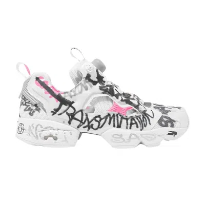 Pre-owned Reebok Veterments X Wmns Instapump Fury 'scribble' | White | Women's Size 10