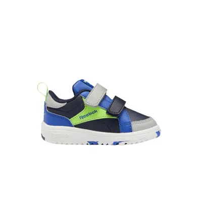 Pre-owned Reebok Weebok Clasp Low Toddler 'navy Solar Lime Camo' | Blue | Infant Size 5.5