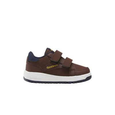 Pre-owned Reebok Weebok Clasp Low Toddler 'unearthed Brown Navy Gold' | Infant Size 8