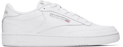 Reebok White Club C 85 Sneakers In Int-white/sheer Grey