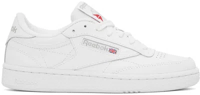 Reebok White Club C 85 Sneakers In White/light Grey
