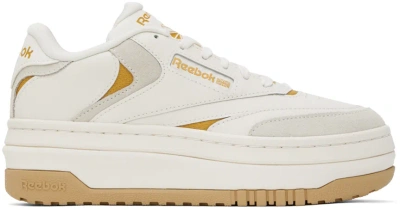 Reebok White Club C Extra Sneakers In Chalk/butter/chalk