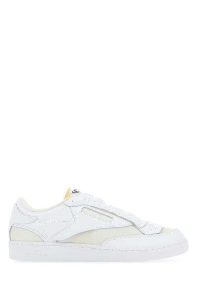 Reebok White Leather And Fabric Project 0 Cc Memory Of V2 Sneakers